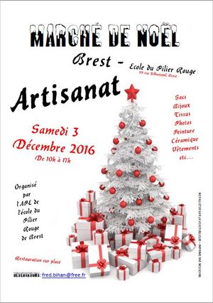 Marché de Noël de l'école du Pilier Rouge de Brest